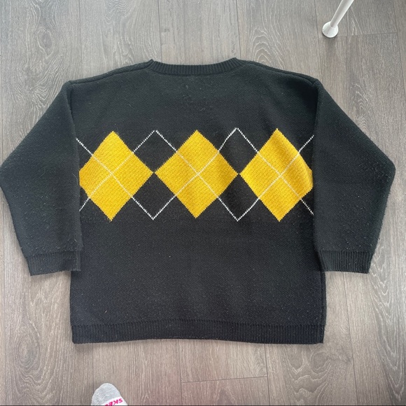 Oversized argyle sweater - Picture 3 of 5